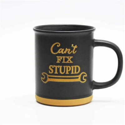 Ġebel iswed bl-ingrossa stil mekkaniku tal-mug taċ-ċeramika għall-uffiċċju tad-dar eċċ.